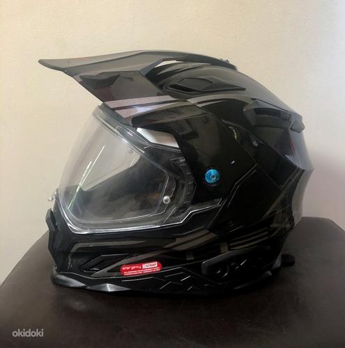 Мотоциклетный шлем Nexx X.D1, чёрный, размер L (59-60) (фото #1)
