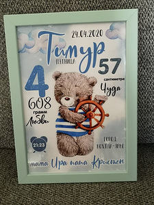 Mõõdik (beebiandmete plakat) (10 foto / 10)