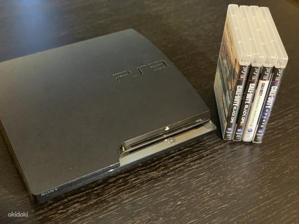 PS3 slim 320GB + 4 Call of Duty игры + GTA5 (фото #2)