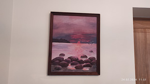 PÄIKSELOOJANG H.VIIRMANN 1991.A. AKVARELL PAPIL 44X54 CM (1 foto / 1)