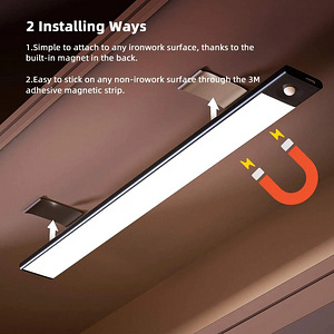USB Touch Lamp 40cm Magnet 3000ma Silver (4 foto / 9)