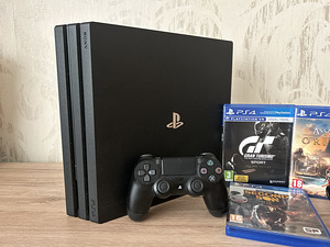 PS4 Pro 1TB+gamepad+3 mängu (2 foto / 3)
