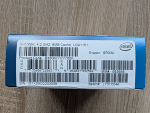Intel i7-7700K 4.2 GHz LGA 1151 protsessor (4 foto / 6)