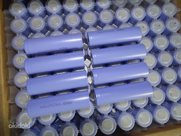 21700 liitium-ioon aku elemendid, 3700 mAh, 35 A