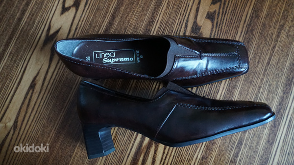 Женские коричневые туфли №38 (новые) (фото #1)