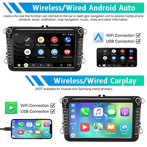 Android 13 Carplay Autoraadio, Automakk 8"(Volkswagen/Skoda) (3 foto / 3)