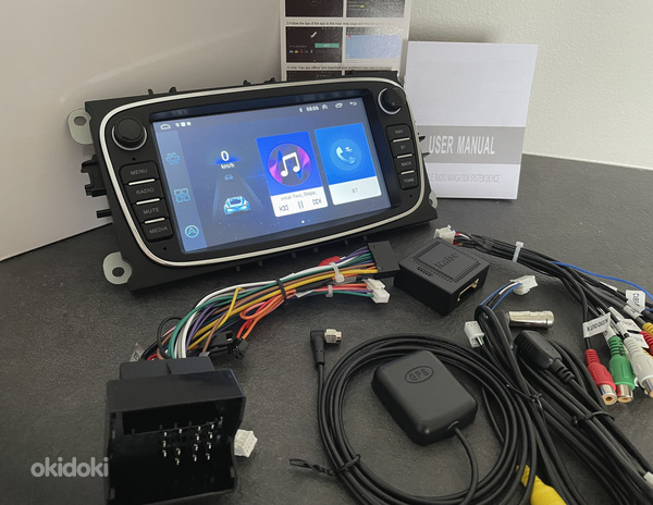 НОВИНКА! Android 11.0 Автомобильное радио, автомобильный аккумулятор 7"(FORD)Focus, Galaxy (фото #2)