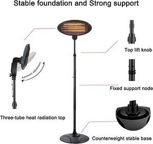 Sisseehitatud infrapuna soojuskiirgur patio heater HCH-2000D (3 foto / 8)