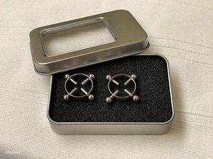 Women Nipple Rings, Silver (2 pcs) (2 foto / 2)