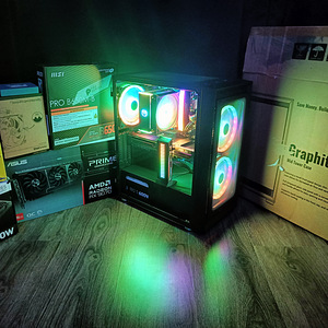 Ryzen 5 7500F / RX 9070 16gb / DDR5 32gb / ARBG / WINDOWS (1 foto / 8)