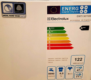 Electrolux pesumasin, 6kg,1300 p/min (2 foto / 6)