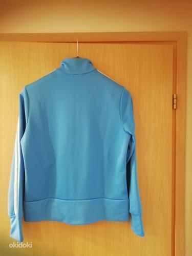 Голубая новая спортивная куртка Adidas 40 (фото #2)