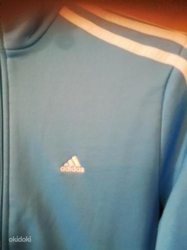 Голубая новая спортивная куртка Adidas 40 (фото #4)