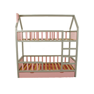 Двухэтажная детская кроватка - домик