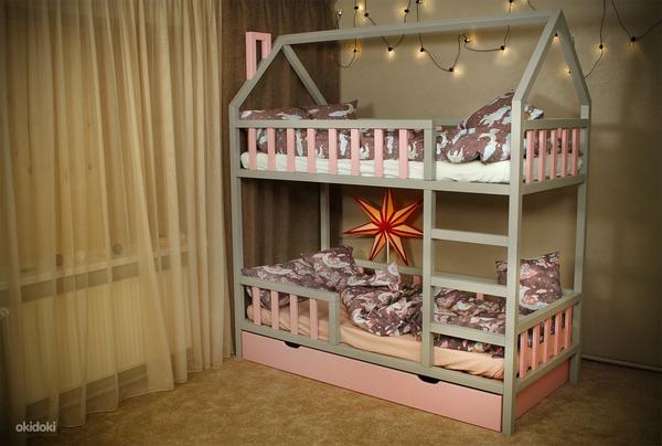Двухэтажная детская кроватка - домик (фото #2)