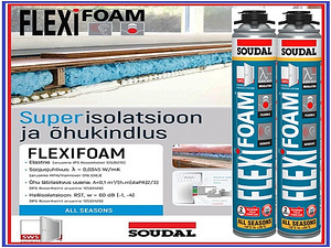 Kõrgkvaliteetne PÜ- montaaživaht Soudal Flexifoam , WÜRTH 70 (2 foto / 2)