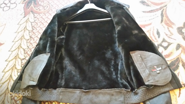 Мужская зимняя кожаная куртка-дубленка D`ENVER, новая (фото #1)