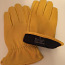 Кожаные перчатки желтые, мужские (фото #1)