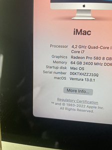 iMac 2017 27" 5k / i7 / 64GB 2400mhz / 3TB HDD (10 foto / 10)