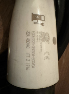 Elektriauto laadimiskaabel Type 2- 3-faasiline 5 m (2 foto / 4)
