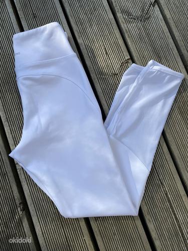Bershka Start Moving белые длинные тренировочные штаны, S (фото #3)