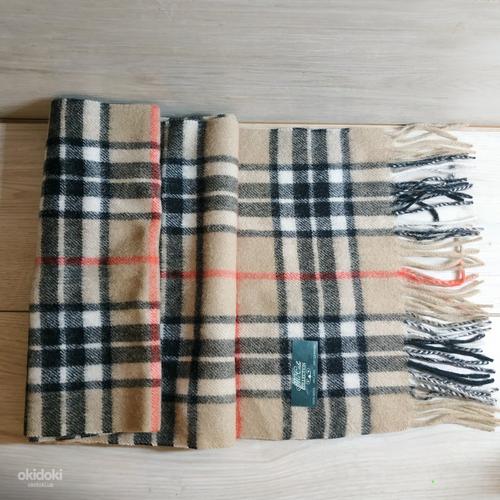Стильный фирменный натуральный шарф - 100 % мягкая шерсть (фото #2)
