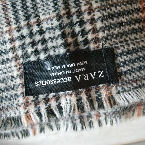 Стильний, великий теплий шарф від Zara (фото #8)