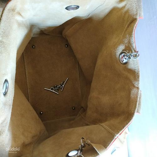 Кожаная женская красивая сумка шопер - Новая (фото #9)