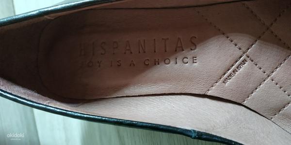 Кожаные качественные крутые туфли HISPANITAS 37 р кожа везде (фото #3)
