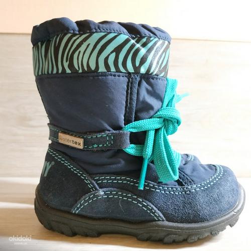 Шкіряні фірмові чобітки для дівчинки 21 р - Зима (фото #1)
