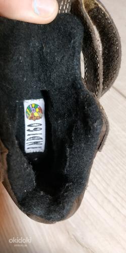 Кожаные фирменные детские ботинки 20 р- утепленные (фото #7)