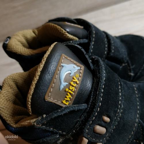 Кожаные фирменные детские ботиночки от Twisty 21 р утепленны (фото #3)
