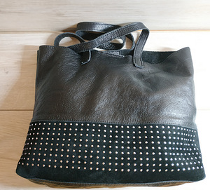 Кожаная фирменная женская сумка шопер от Roberto Santi