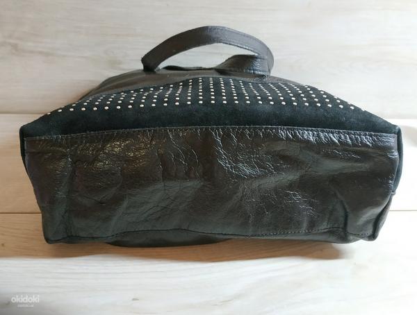 Кожаная фирменная женская сумка шопер от Roberto Santi (фото #2)