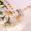 Милая льняная наволочка с вышивкой Ромашки, 40х40, новая (фото #2)