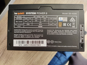 Be quiet system power 9 toiteallikas (2 foto / 3)