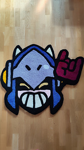 Ковёр ручной работы с персонажем Драко Бравлером (Brawl Stars) (7 фото из 10)