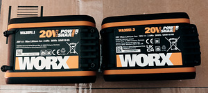 Аккумуляторы Li-ion 20V/2.0Ah. WORX WA3551 (3 фото из 4)
