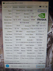 GeForce GTX 1650 4 GB (6 foto / 6)