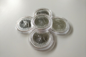 Austraalia Kangaroo hõbemündid (5 x 1 oz)