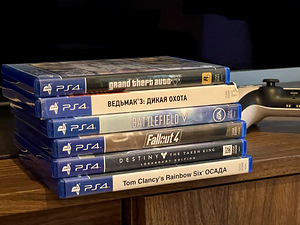 PlayStation 5 Disc versioon + 6 mängu, väga heas seisukorras (3 foto / 3)