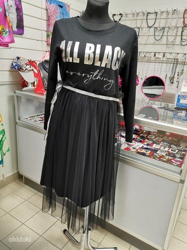 Чёрное модное платье (фото #3)