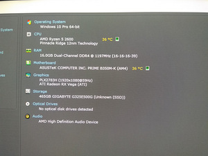 Ryzen 5 2600/B350M/16GB RAM/SSD 500GB/Radeon RX VEGA 56 8GB (2 foto / 10)