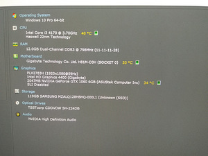I3-4170/H81M/12GB RAM/SSD 128GB/Nvidia GTX 1060 6GB (2 foto / 8)