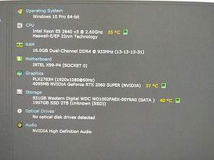 Xeon E5 2640v3/X99/16GB/SSD 128GB/HDD 1TB/RTX 2060S 8GB (2 foto / 10)
