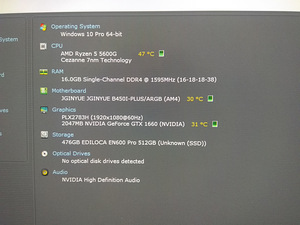 Ryzen 5 5600G/B450I/16GB RAM/SSD 512GB/GTX 1660 6GB (2 foto / 10)