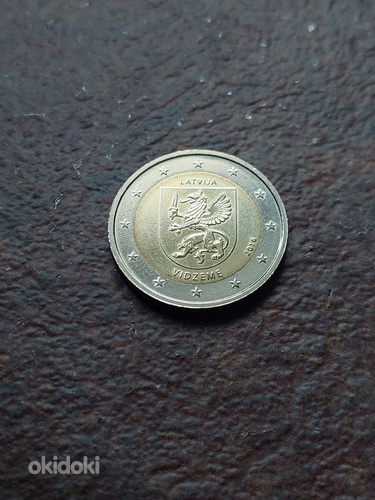 2 euro latvia läti vidzeme 2016 (foto #1)