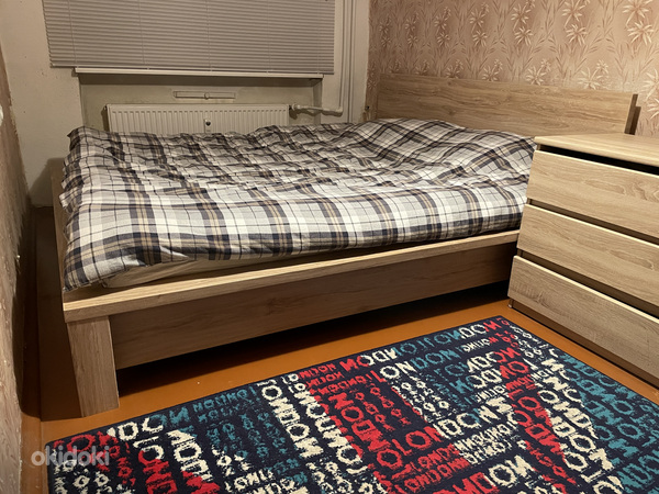 Kvaliteetne voodi koos madratsiga 160x200cm (foto #2)