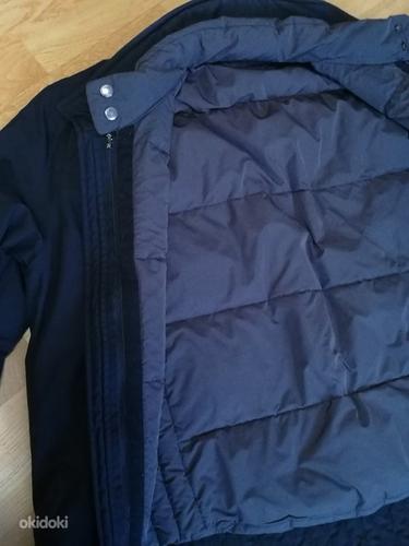 Однотонная осенняя куртка черного цвета (съемный жилет из перьев) "Hugo Boss" XL (фото #7)