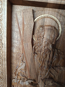 Apostel Andreas ikoon, tume pähkel, paksus 4cm (8 foto / 8)